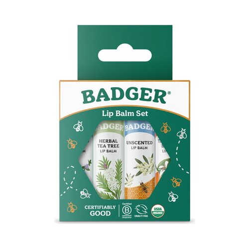 Badger Balm Lipstick Set - moder Cene