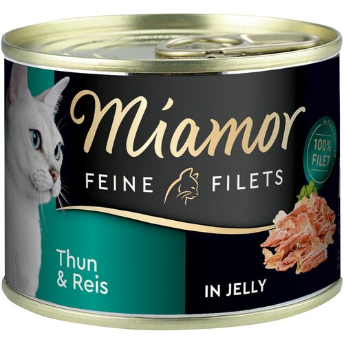 Miamor Feine Filets 6 x 185 g - Tuna &amp;amp; riž v želatini Slike