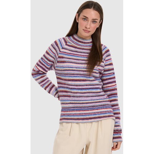 24COLOURS Striped Knitted Pulover bordeaux Slike