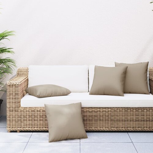 vidaXL Blazine za kavč 4 kosi taupe 50x50 cm blago Cene