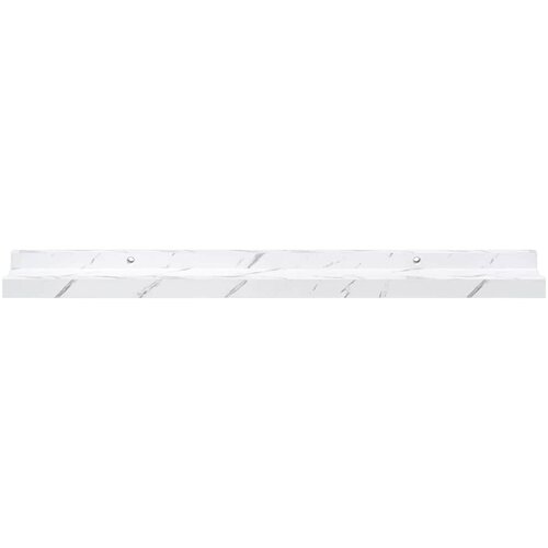  Polica na zidu s policom 4 pcs Bijeli mramor 60 x 9 x 3 cm Slike
