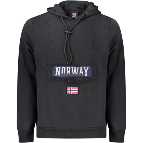 Norway 1963 Mu&amp;scaron;ka Crna Majica s Kapuljačom na Patentni Zatvarač Slike