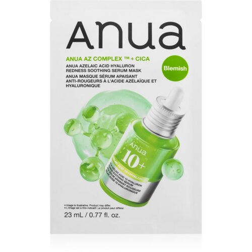 Anua Azelaic Acid Redness Soothing Serum Mask pomirjevalna tekstilna maska proti rdečici na obrazu 23 ml Slike