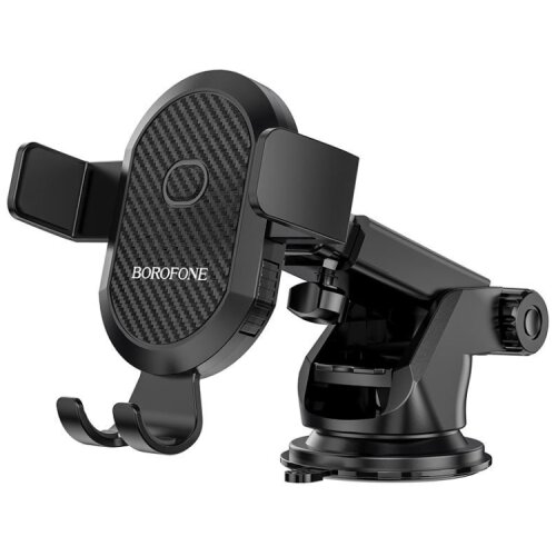 Borofone Univerzalni auto držač nosač za mobitel BH39 Amazing bay one touch center console car black Slike