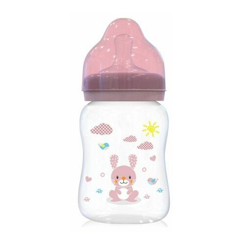 Lorelli flašica za bebe wide neck 250 ml roze Slike