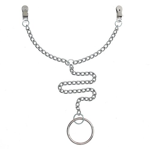 Rimba Nipple Clamps with Chain and Scrotum Ring O 7679 50mm Slike