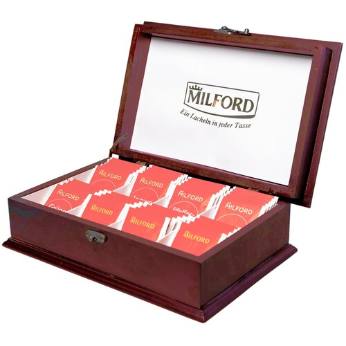 Milford drvena kutija sa selekcijom čajeva Slike