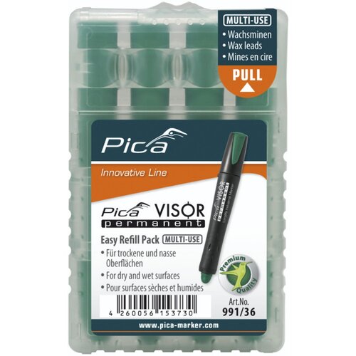 Pica - Marker VISOR permanent Ersatzminen -Sets, gr&amp;uuml;n Slike