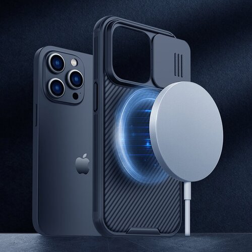 Nillkin Maska za telefon CamShield Pro Magnetic za iPhone 15 Pro Max crna Cene