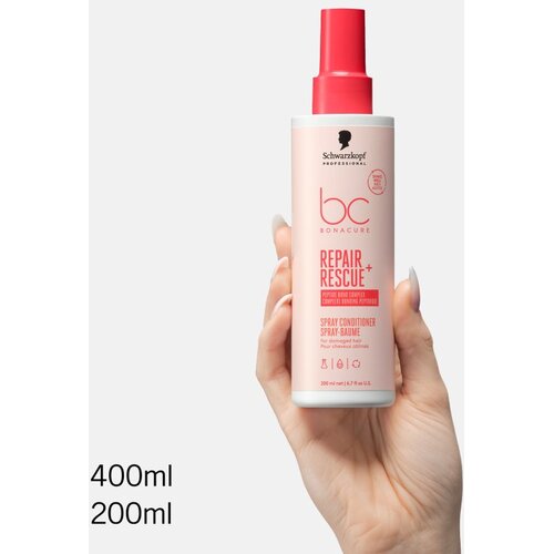 Schwarzkopf Professional BC Bonacure Repair Rescue+ balzam brez spiranja za po&amp;scaron;kodovane lase 200 ml Slike