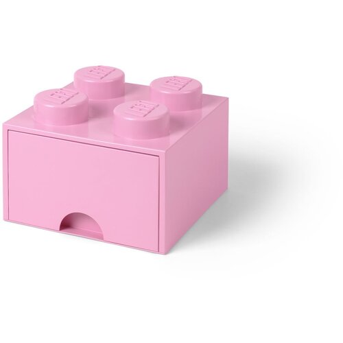 Lego Svetlo rožnata kvadratna &amp;scaron;katla za shranjevanje LEGO&amp;reg; Slike