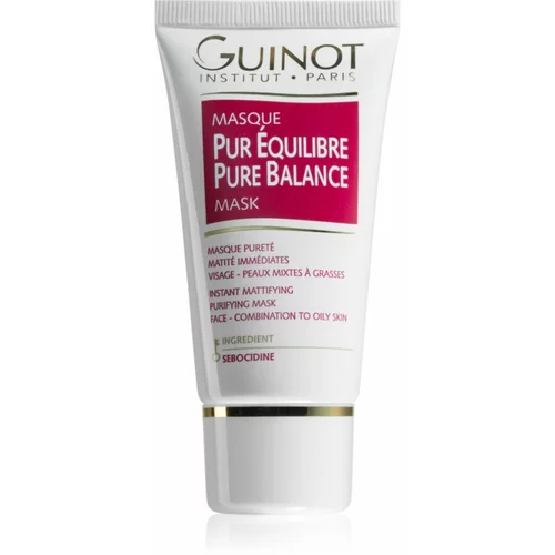 Guinot Pure Balance maska za čišćenje za smanjivanje sebuma i pora 50 ml