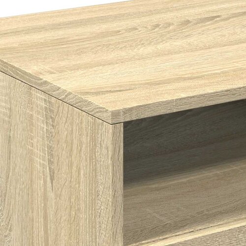  Stolić za kavu s LED svjetlima boja hrasta sonome 90x49x40 cm Slike