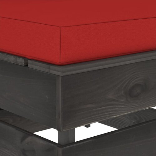 Modularna srednja sofa s jastucima od sivo impregniranog drva Slike