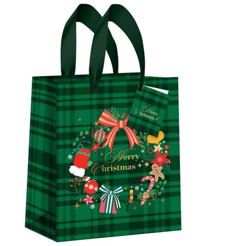  OKRASNE VREČICE 18X23X10 CM NOVOLETNE CHRISTMAS INTERDRUK SORT Slike