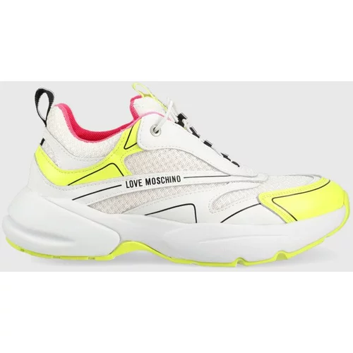 Love Moschino Superge Sneakerd Sporty 50 bela barva, JA15025G1G