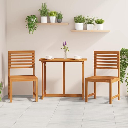  Vrtna stolica 2 pcs Smeđa 50 x 50 x 91cm Čvrsto drvo akacije Cijene