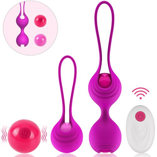 Paloqueth Kegel Balls Set with Remote Purple Slike