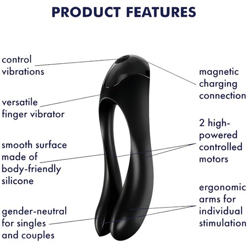Satisfyer Naprstni vibrator Candy Cane Cene