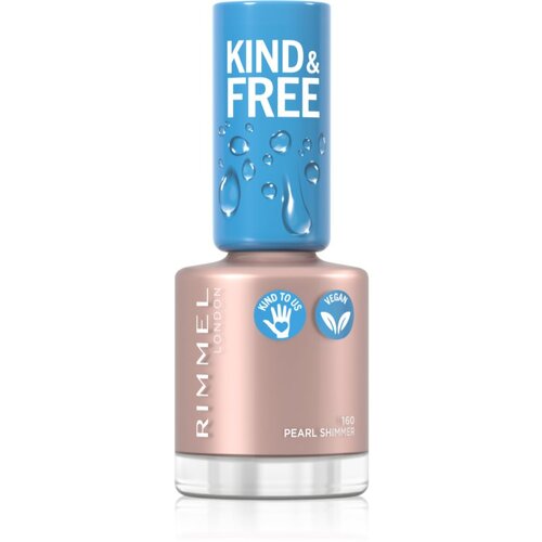 Rimmel London Kind &amp;amp; Free lak za nokte nijansa 160 Pearl Shimmer 8 ml Slike