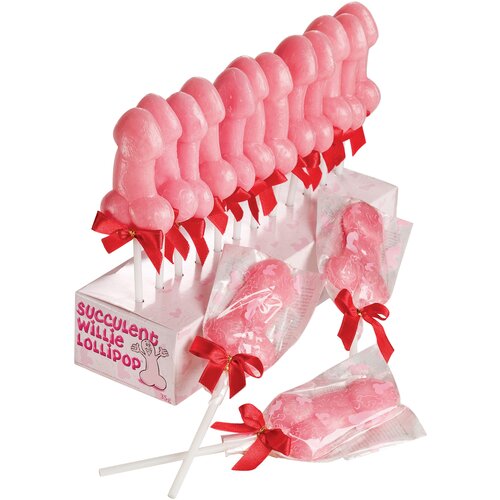 Spencer &amp;amp; Fleetwood Succulent Willie Lollipop 35g Display 24 pcs Slike