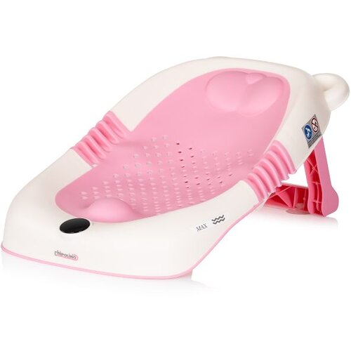 Chipolino sklopiva sjedalica za kupanje bebe s termometrom AquaSense Pink Slike