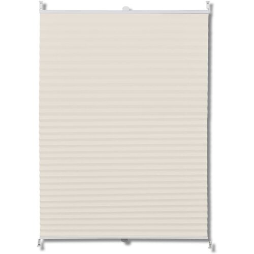 vidaXL Plise Zavesa velikost 90 x 150 cm Krem barva, (20831228) Cene
