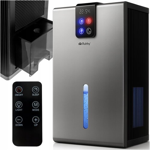 Ruhhy LED RGB 90W razvlaževalec in absorber vlage LCD 2200ml srebrn, (5000008166) Cene