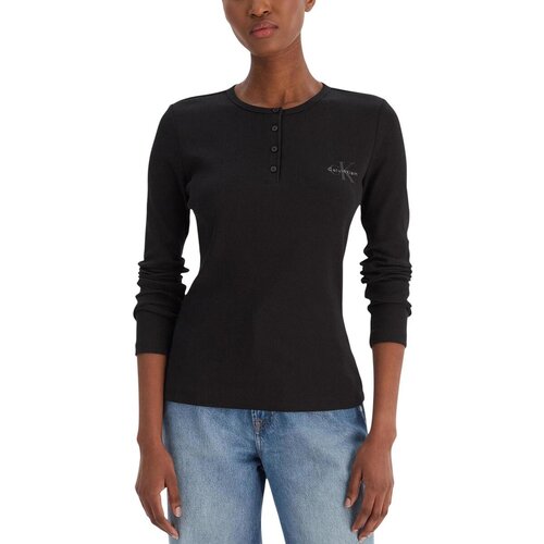 Calvin Klein Jeans Majice z dolgimi rokavi LV047E201G Črna Cene