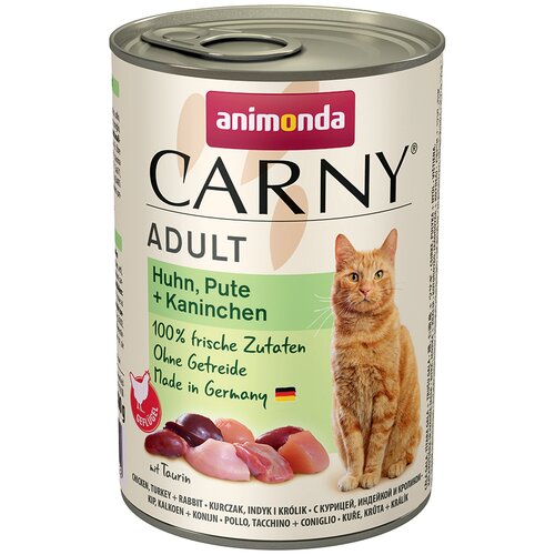 Varčno pakiranje animonda Carny Adult 12 x 400 g - Piščanec, puran & zajec Cene