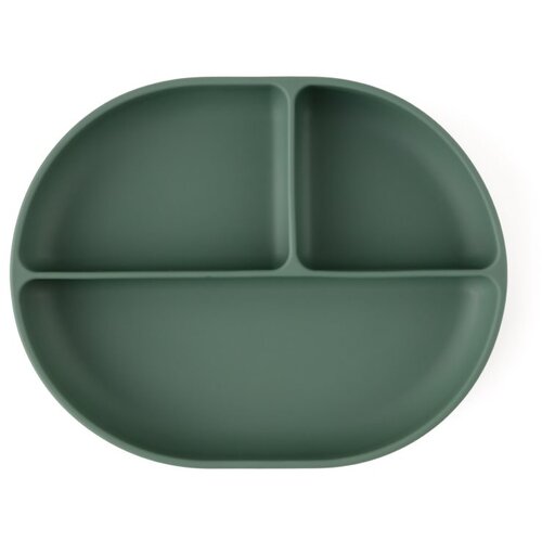 Petite&amp;amp;Mars Take&amp;amp;Match 6m+ deljeni krožnik s priseskom Misty Green 1 kos Slike