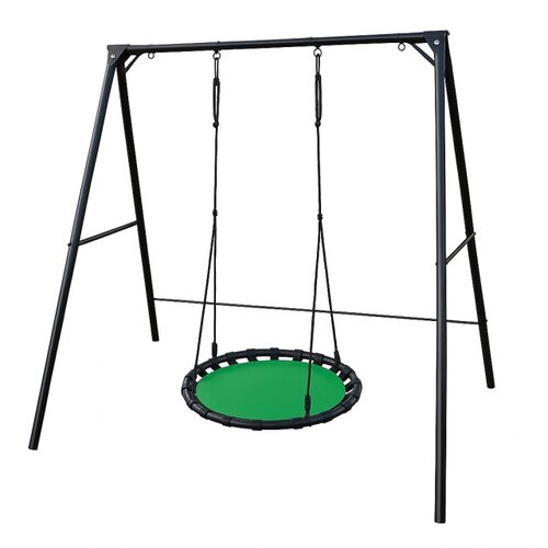  Double Fun Gnezdo - velika ljulja&amp;scaron;ka za decu - crna metalna konstrukcija 120x160x200 i ljulja&amp;scaron;ka krug Slike