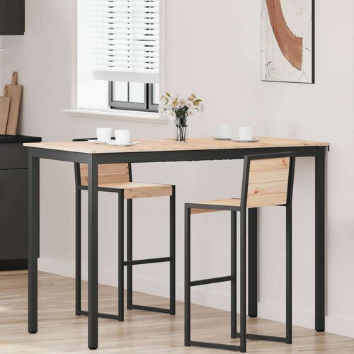  Stol za bar Prirodna 110 x 55 x 105 cm Čvrsto borovo drvo Cene