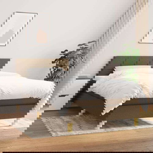  S oprugama i madracem tamnosmeđi 80x200 cm od tkanine Cijene