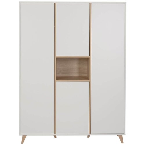 Qu-ax trokrilni ormar loft white Cene