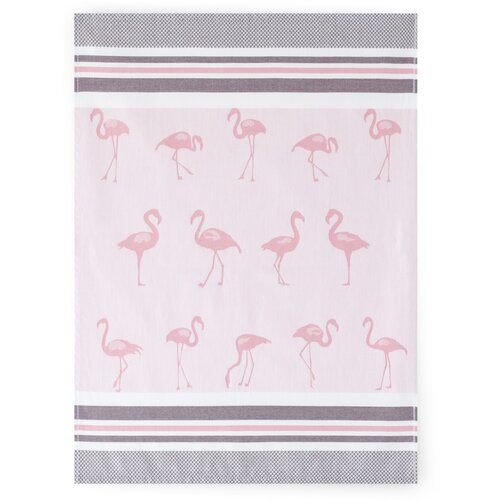 Zwoltex Unisex's Dish Towel Flamingi Pink/Pattern Cene