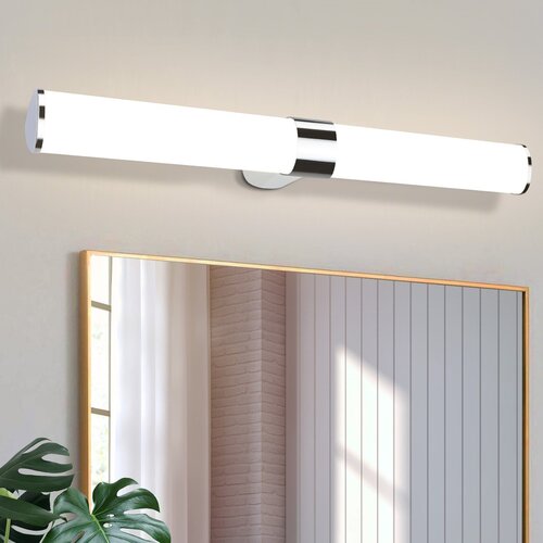 Nettlife sodobna kromirana LED svetilka za ogledalo 60 cm, 15 W, 4000 K, nevtralno bela, vodoodporna IP44, (5000491190) Slike