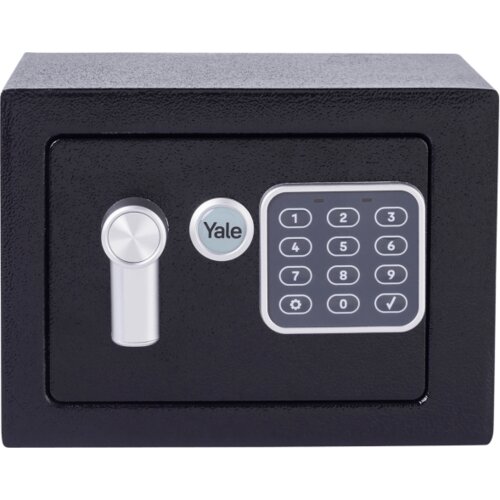 Yale Sef, mini, PIN code pristup, zaključavanje s ključem, crni &ndash; YSV/170/DB1 Cijene