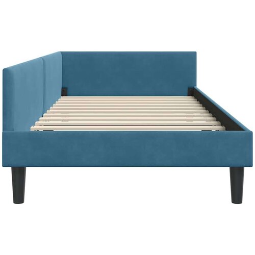 VidaXL krevetni okvir sa kutnim dizajnom plava 80 x 200 cm Slike