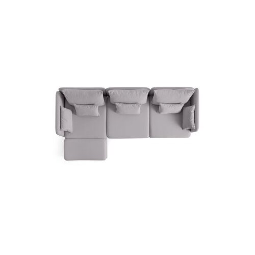 Atelier Del Sofa Ugaona garnitura Flexy Relax, 285x150x100 cm, Siva Slike