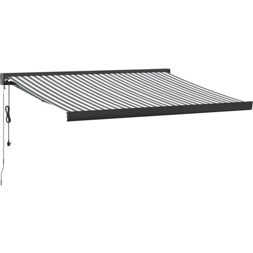 vidaXL Zložljiva tenda antracit in bela 3,5x2,5 m tkanina in aluminij, (21254312) Cene