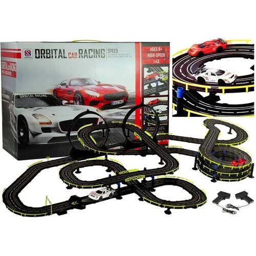 Lean_Toys Dirkalna steza Slot-Cars 2x avto Cene