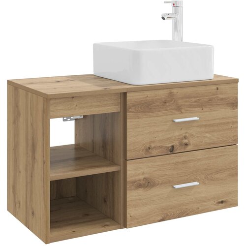 vidaXL Komplet pohištva za kopalnico 2 pcs Artisan hrast, (5000245101) Cene