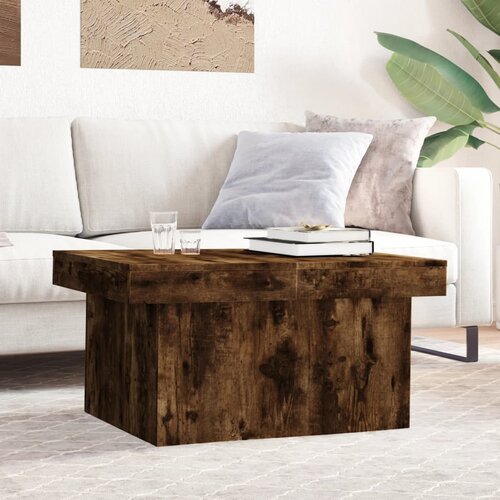 Furnova Klubska mizica dimljeni hrast 100x55x40 cm inženirski les, (21915810) Slike
