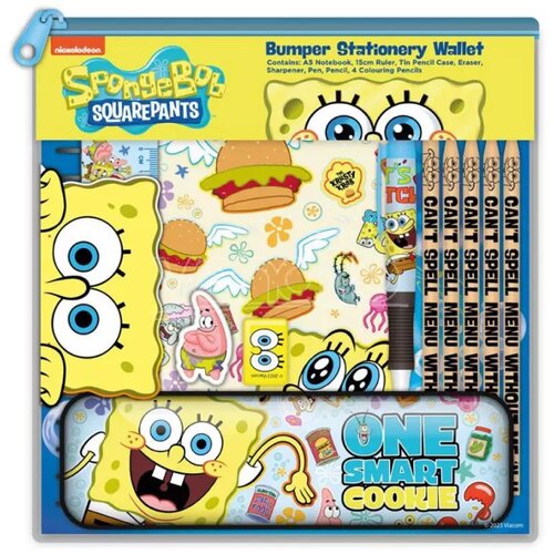Blue Sky Sponge Bob Bumper Stationery Set Slike