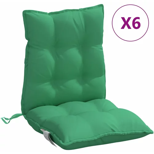 vidaXL Blazina za stol 6 kosov zelena oxford tkanina, (21081297)