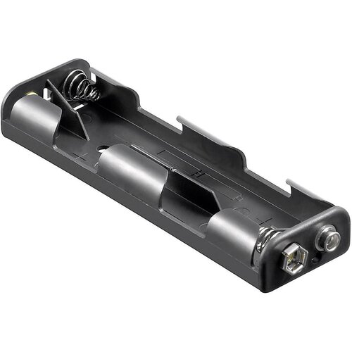 Goobay 11985 nosilec baterij 4x Mignon (AA) hitrosklopni priključek (D x &Scaron; x V) 109 x 32 x 16.2mm Držalo za baterije D za 4 Mignon baterije (D x &Scaron; x V, (20641671) Cene