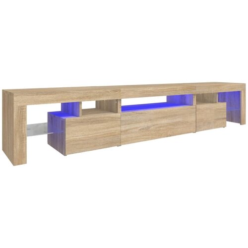Maison Chic TV omarica - TV stojalo - Televizijska omarica z LED lučkami sonoma hrast 215x36,5x40 cm, (21699331) Cene
