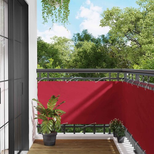  Balcony ekran Crvena 75 x 200 cm PU prekriveni oksford alu Cijene