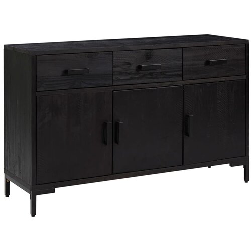 Maison Chic Komoda - Predalnik črna 110x35x70 cm trdna borovina, (21716191) Cene